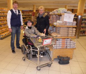 Einkaufwagen für Rollstuhlfahrer in Ennigerloh