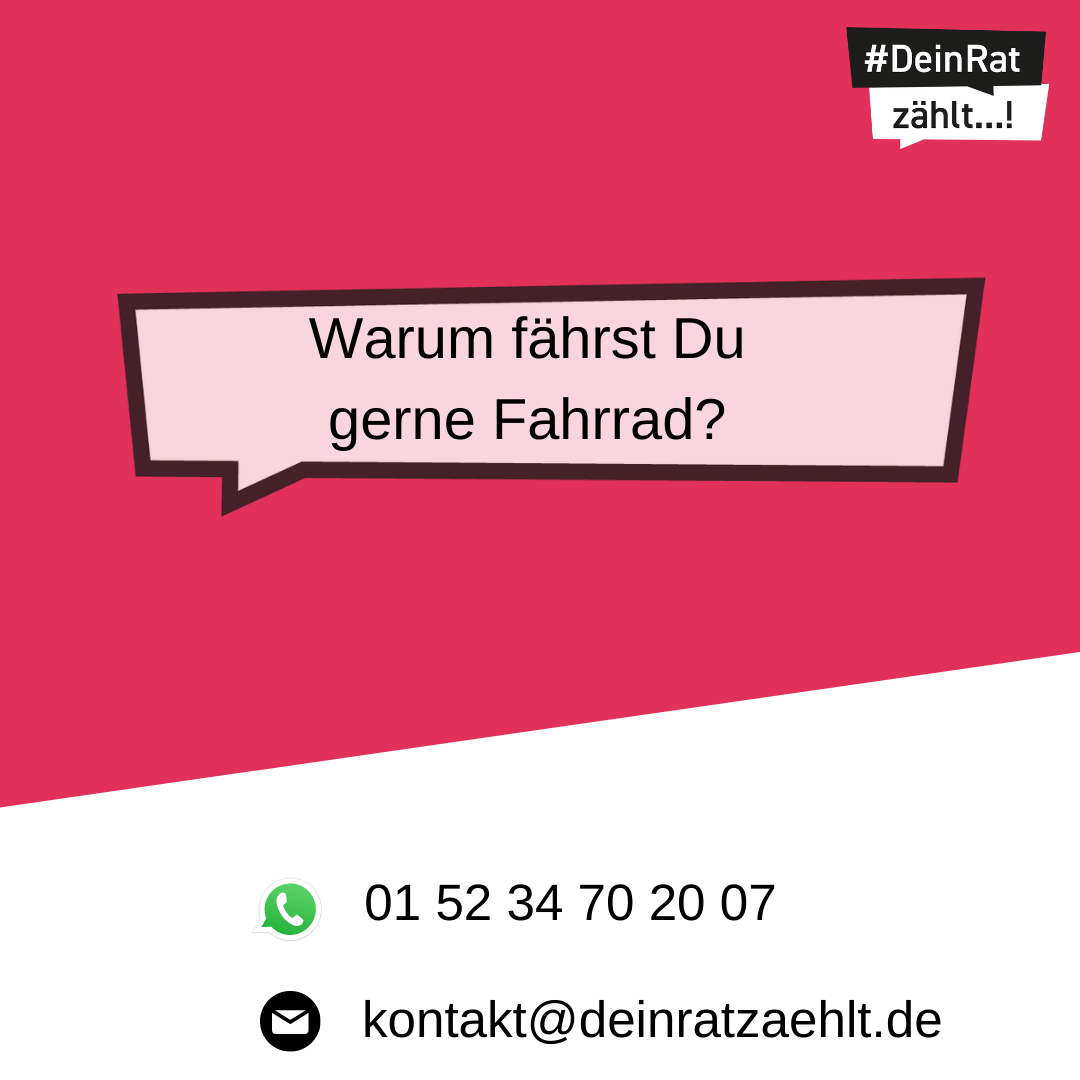 Es steht geschrieben: Warum fährst Du gerne Fahrrad?